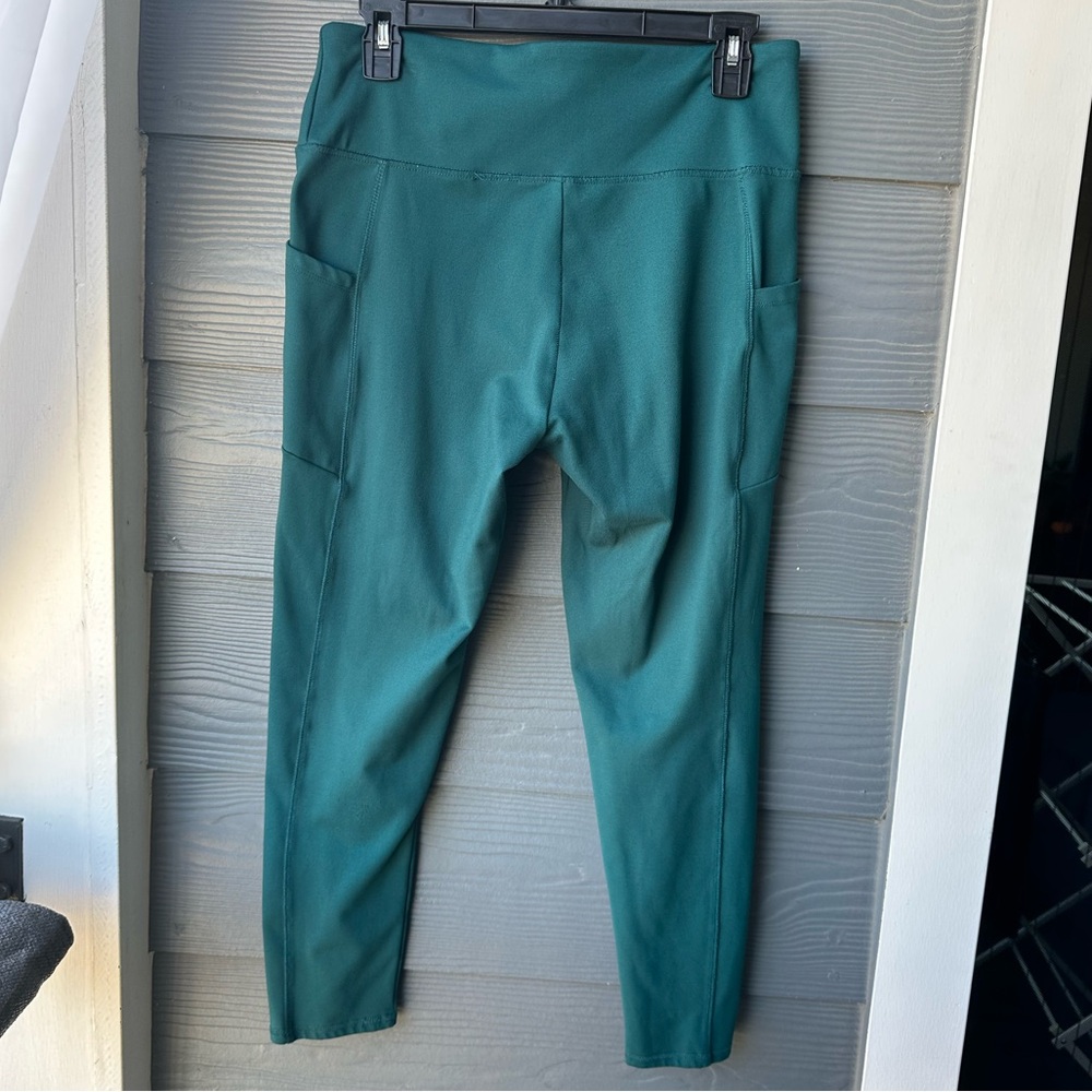 Balance Collection Teal Leggings Side Pockets XL - Picture 2 of 8